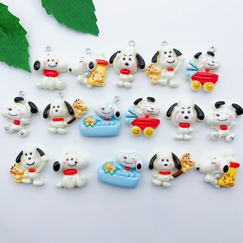 Jewelry Making Earrings - 12pcs resin cartoon dog pendant, DIY