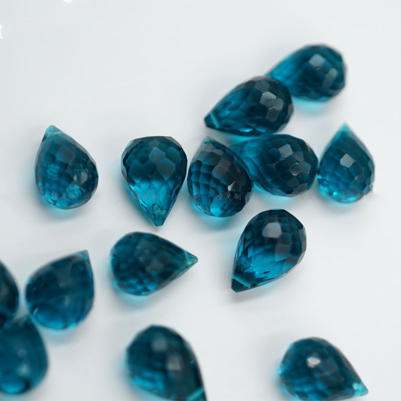 Jewelry Making London - 10pieces AA Loose Beads LONDON BLUE