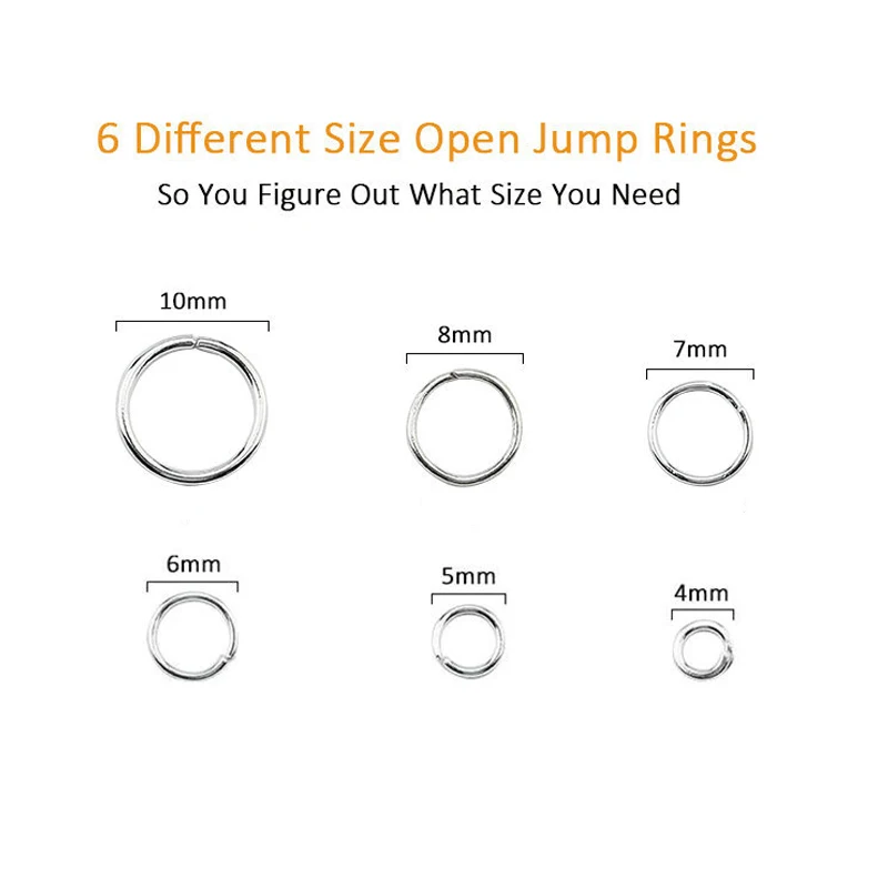 1050Pcs 0.7mm Plated Color Ope - Jump Ring Assorted recension och pris