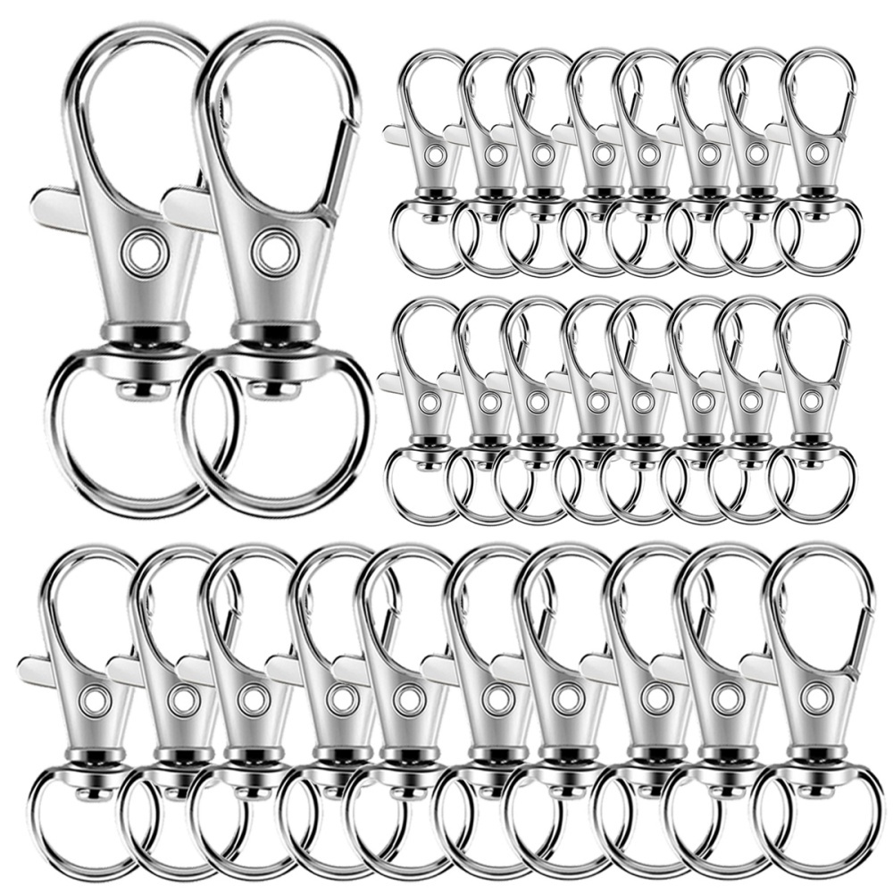 25-200Pcs Metal Swivel Snap Ho - Jewelry Making Hoops recension och pris