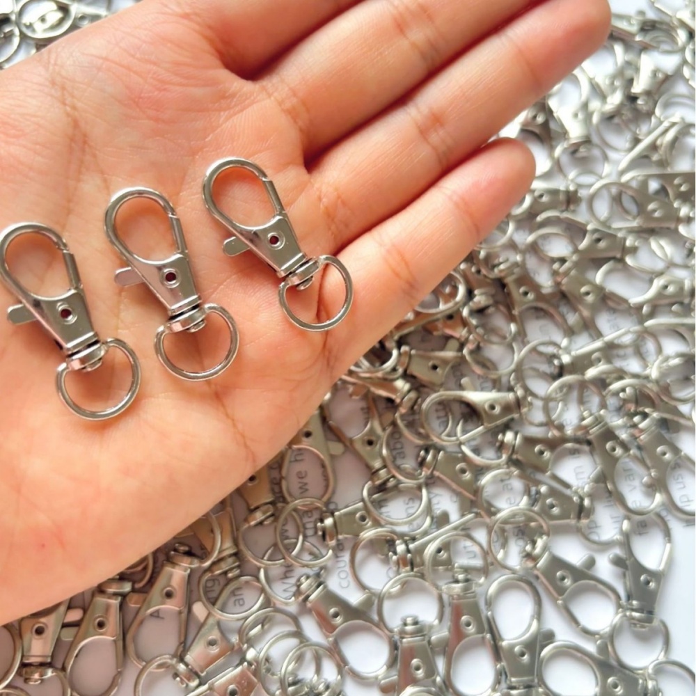 25-200Pcs Metal Swivel Snap Ho - Jewelry Making Hoops recension och pris