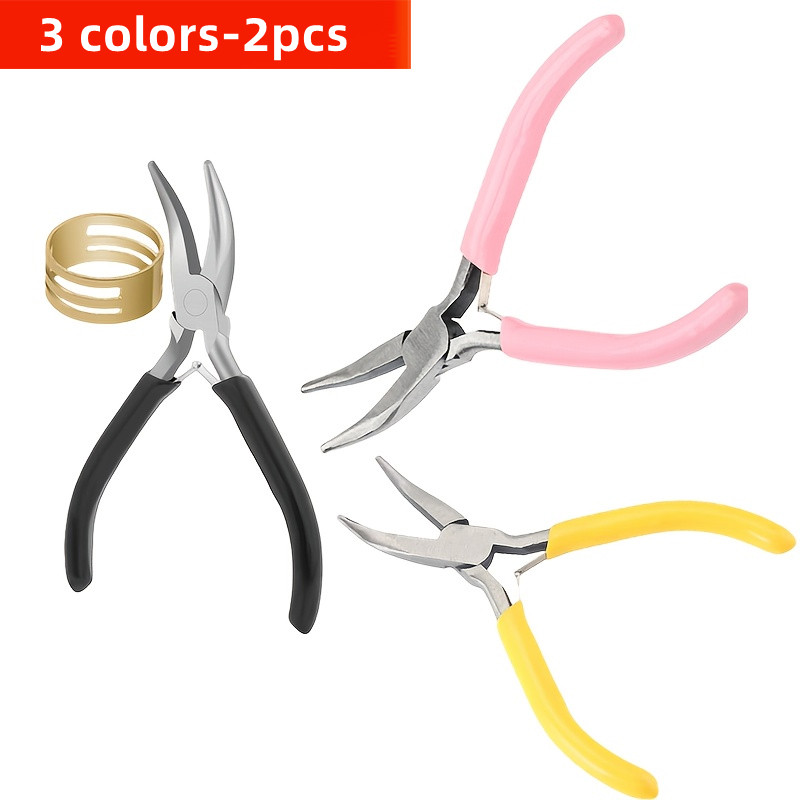2pcs Curved Mouth Pliers Pink/ - Jewelry Plier Set recension och pris