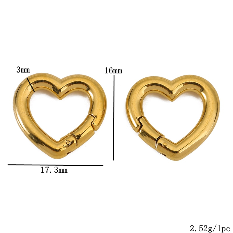 2pcs Stainless Steel Clasps He - Jewelry Making Hoops recension och pris
