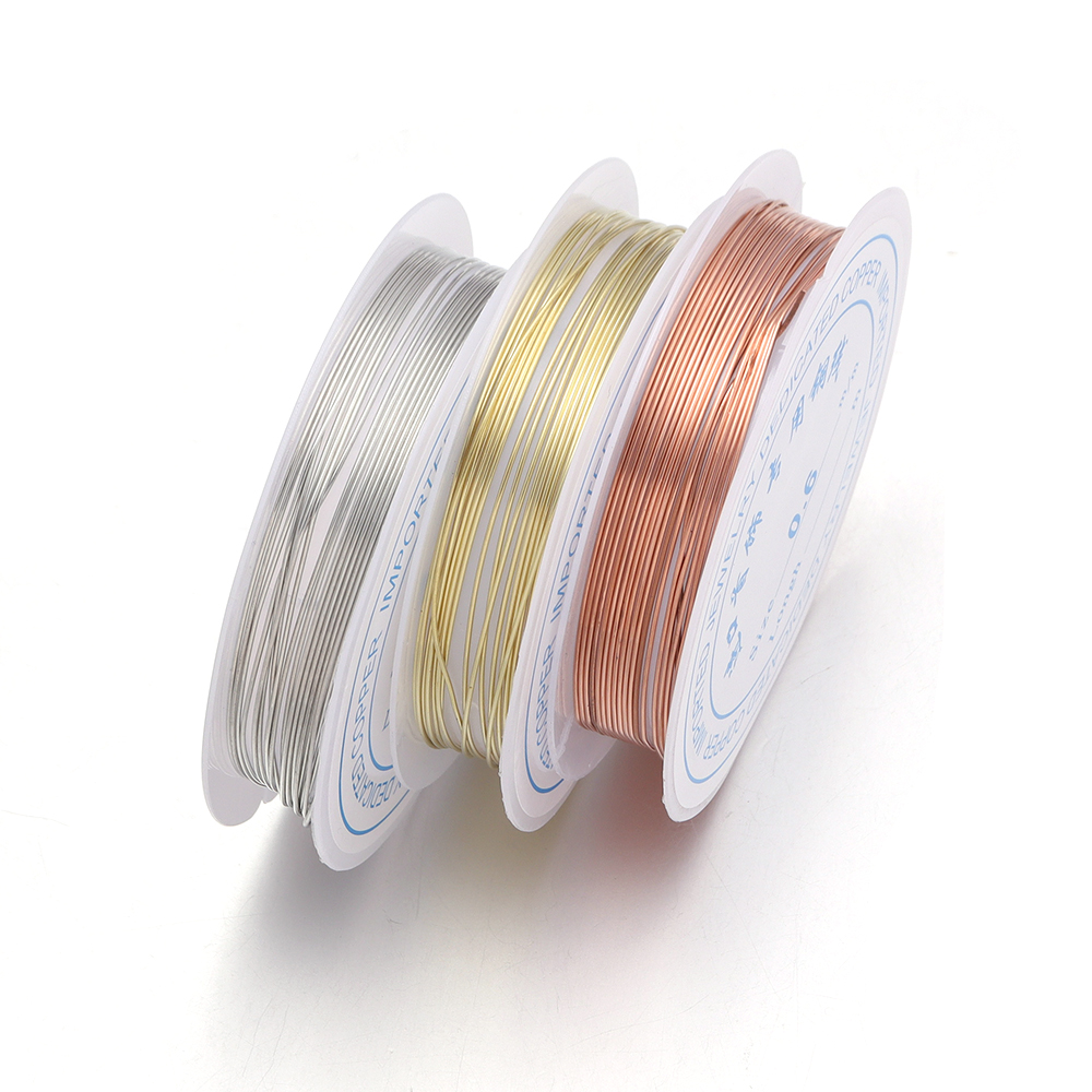 1Roll 0.2/0.25/0.3/0.4/0.5/0.6 - Jewelry Making With Copper Wire recension och pris