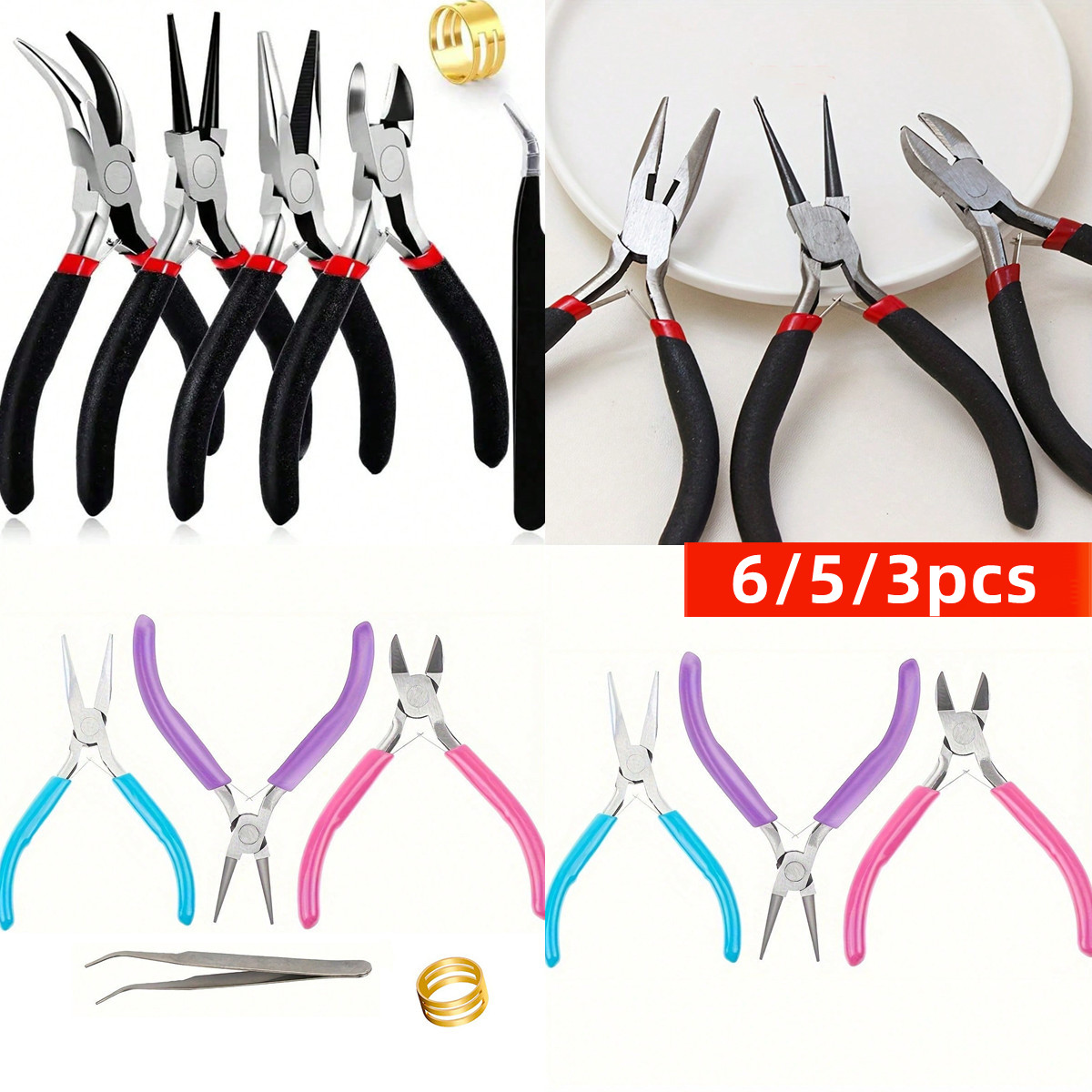 6/5/3pcs Jewelry Making Tools  - Jewelry Plier Set recension och pris