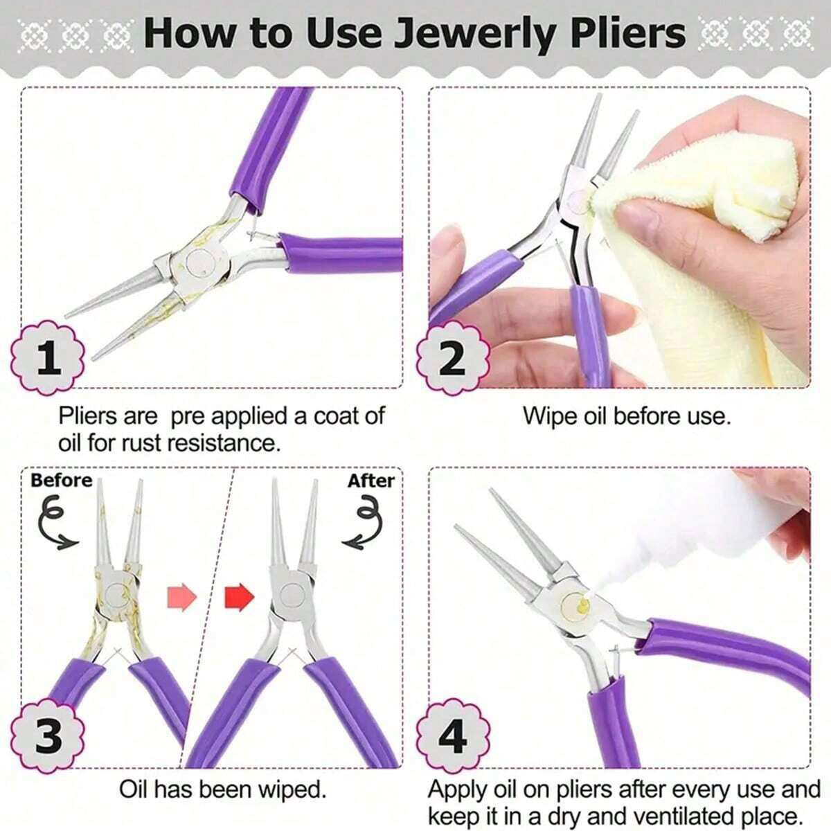 6/5/3pcs Jewelry Making Tools  - Jewelry Plier Set recension och pris