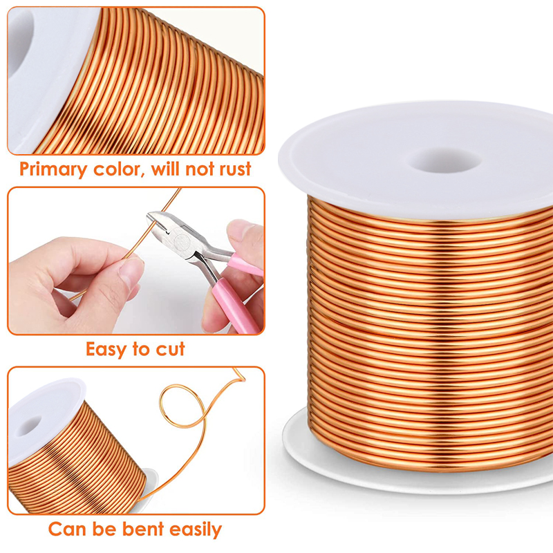 1-3Roll  Soft Copper Wire for  - Jewelry Making With Copper Wire recension och pris