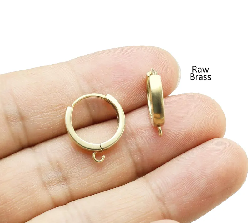 10pcs Brass Ear Hoops, Leverba - Jewelry Making Hoops recension och pris