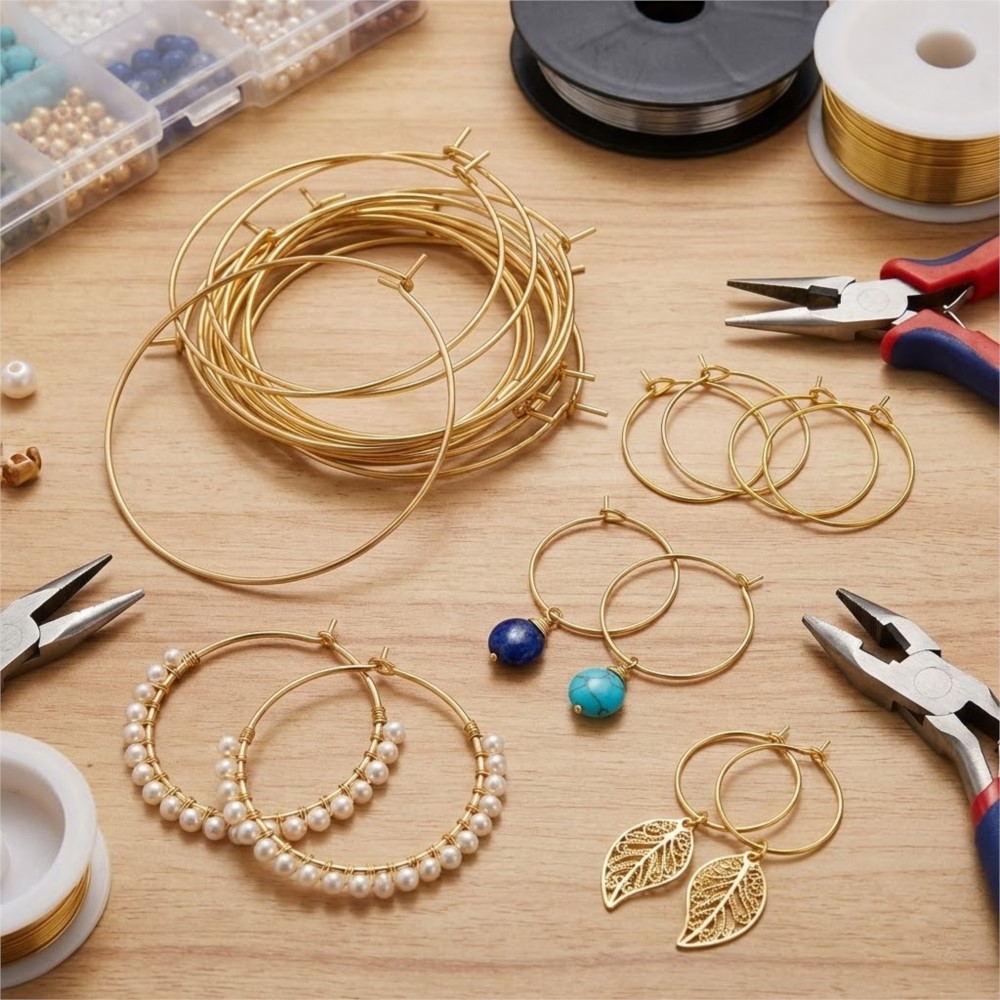50Pcs 316 Stainless Steel 15 2 - Jewelry Making Hoops recension och pris
