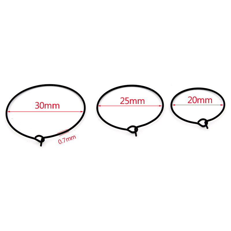 20Pcs 20mm 25mm 30mm Stainless - Jewelry Making Hoops recension och pris