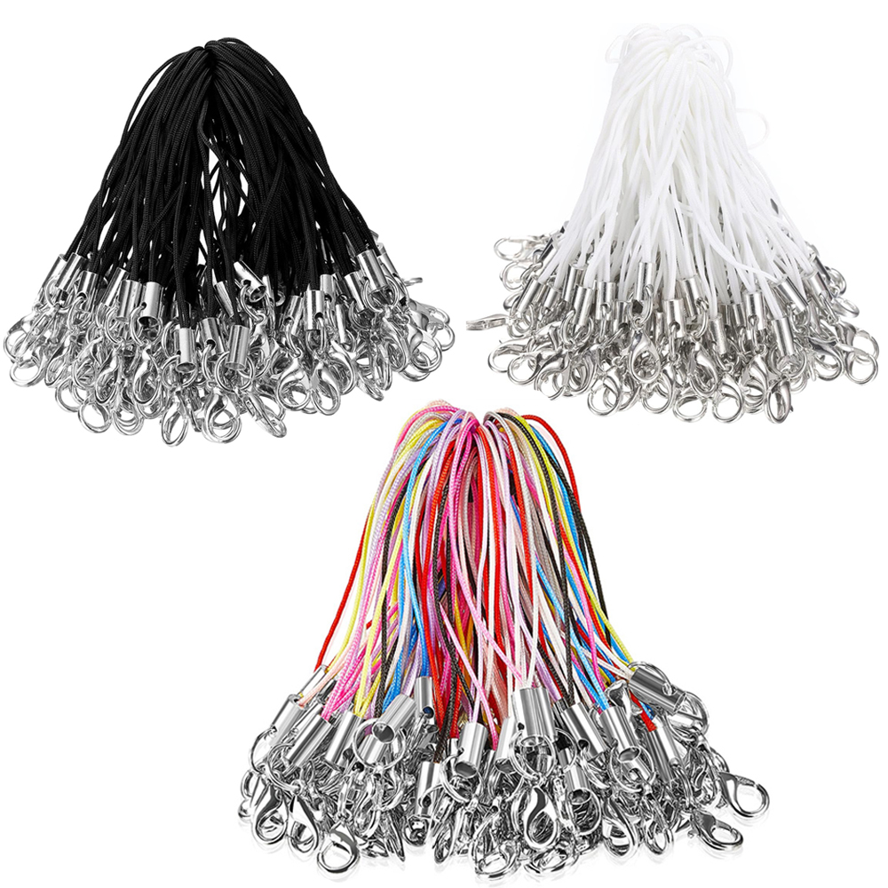 50/100Pcs Black White Strap Ch - Jewelry Making Hoops recension och pris