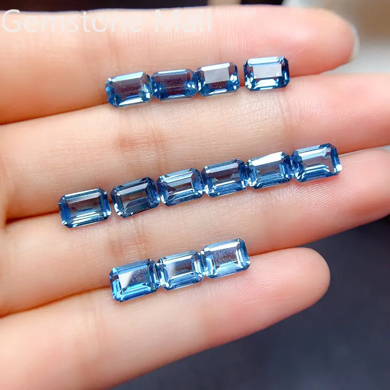 Emerald Cut Natural Topaz 4mm* - Jewelry Making London recension och pris