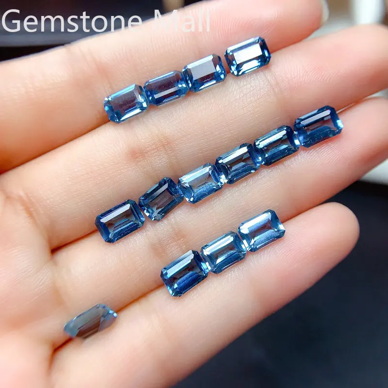 Emerald Cut Natural Topaz 4mm* - Jewelry Making London recension och pris