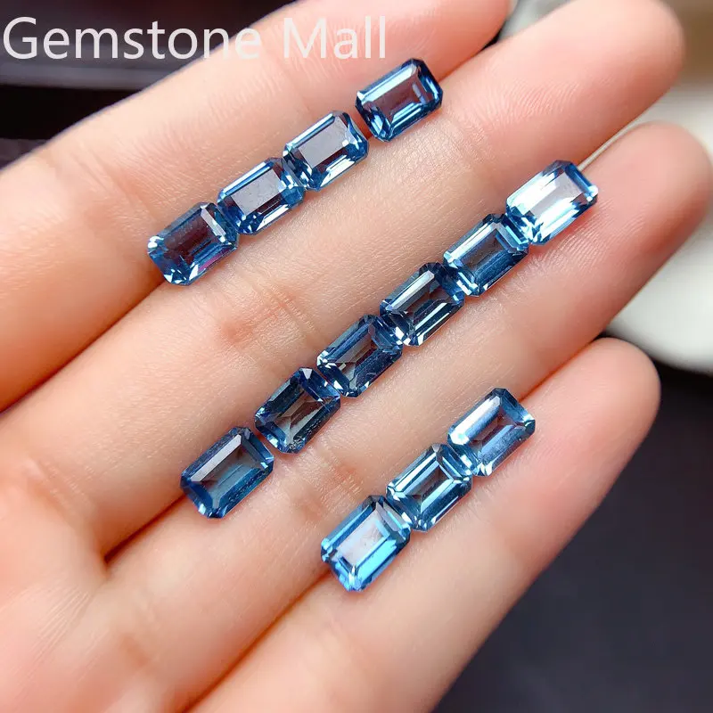 Emerald Cut Natural Topaz 4mm* - Jewelry Making London recension och pris