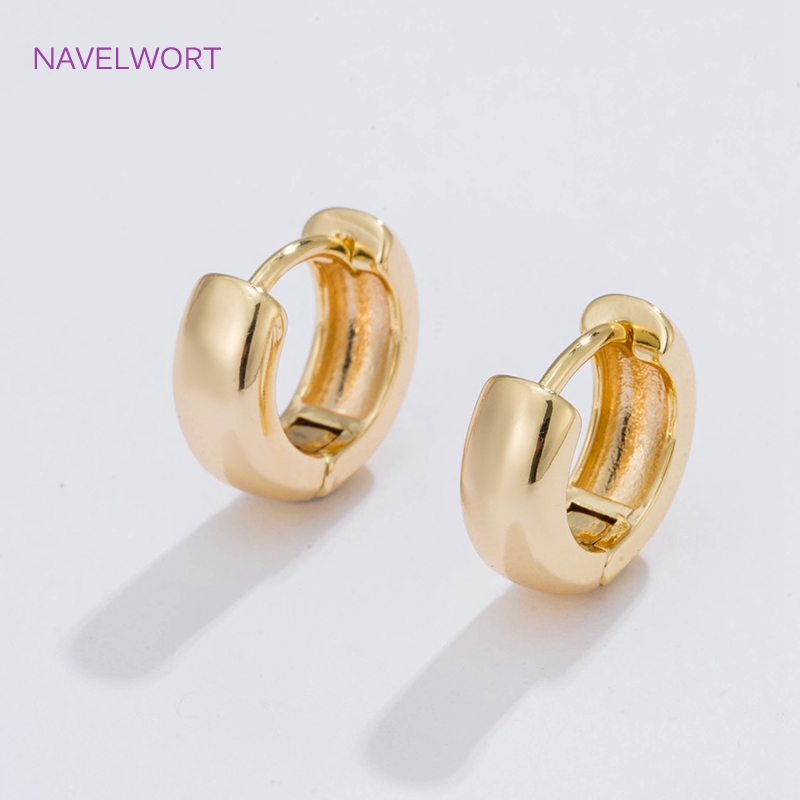 6 Sizes Gold Plated Circle Hoo - Jewelry Making Hoops recension och pris