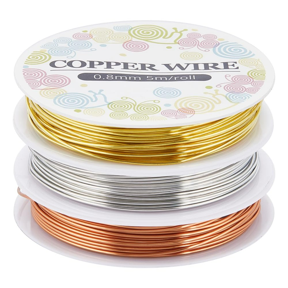12.8M Copper Jewelry Wire 0.8m - Jewelry Making With Copper Wire recension och pris