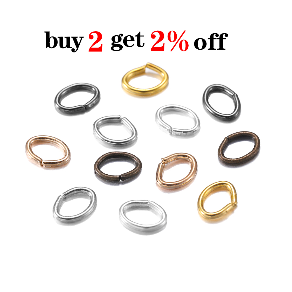 100/300pcs/lot 4-8mm Metal Mix - Jump Ring Assorted recension och pris