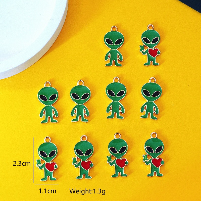 10pcs Simple Alien Alloy Drip  - Jewelry Making Earrings recension och pris