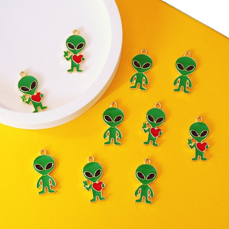 10pcs Simple Alien Alloy Drip  - Jewelry Making Earrings recension och pris