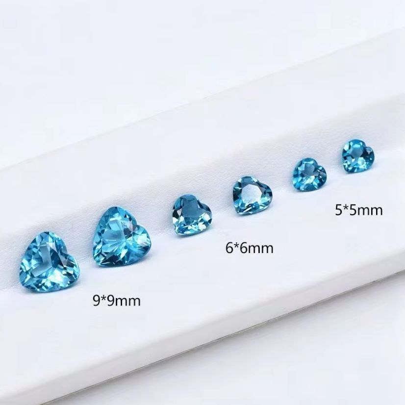 Natural Heart Cut London Blue  - Jewelry Making London recension och pris