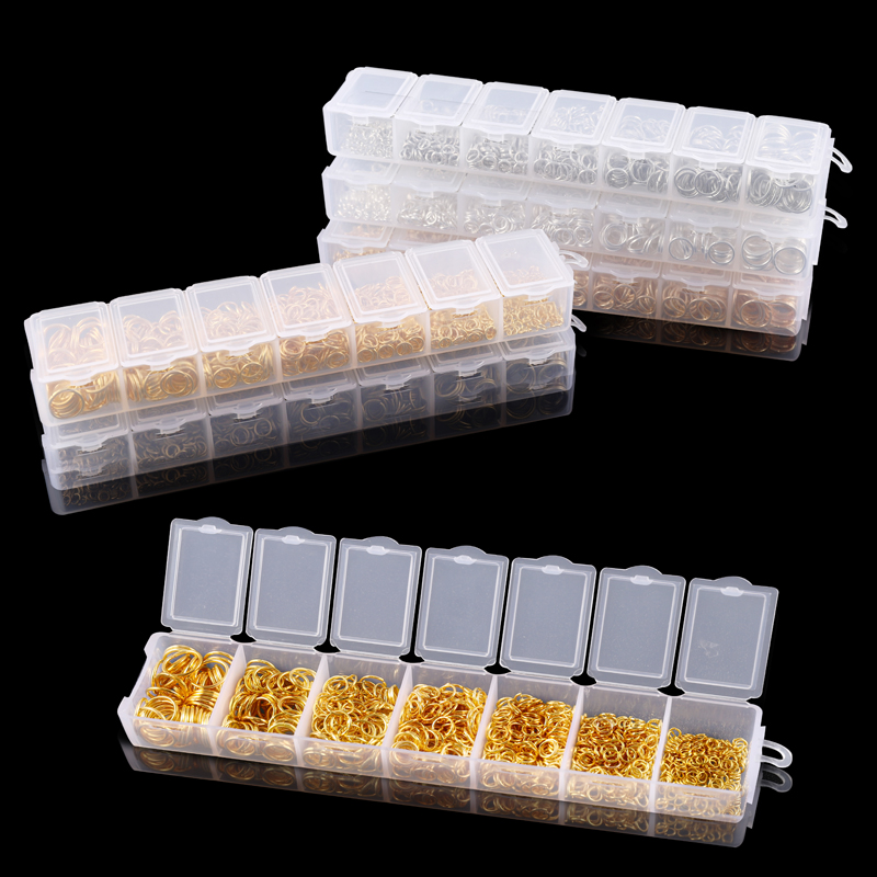 1370PCS/Set Mixed Metal Open J - Jump Ring Assorted recension och pris