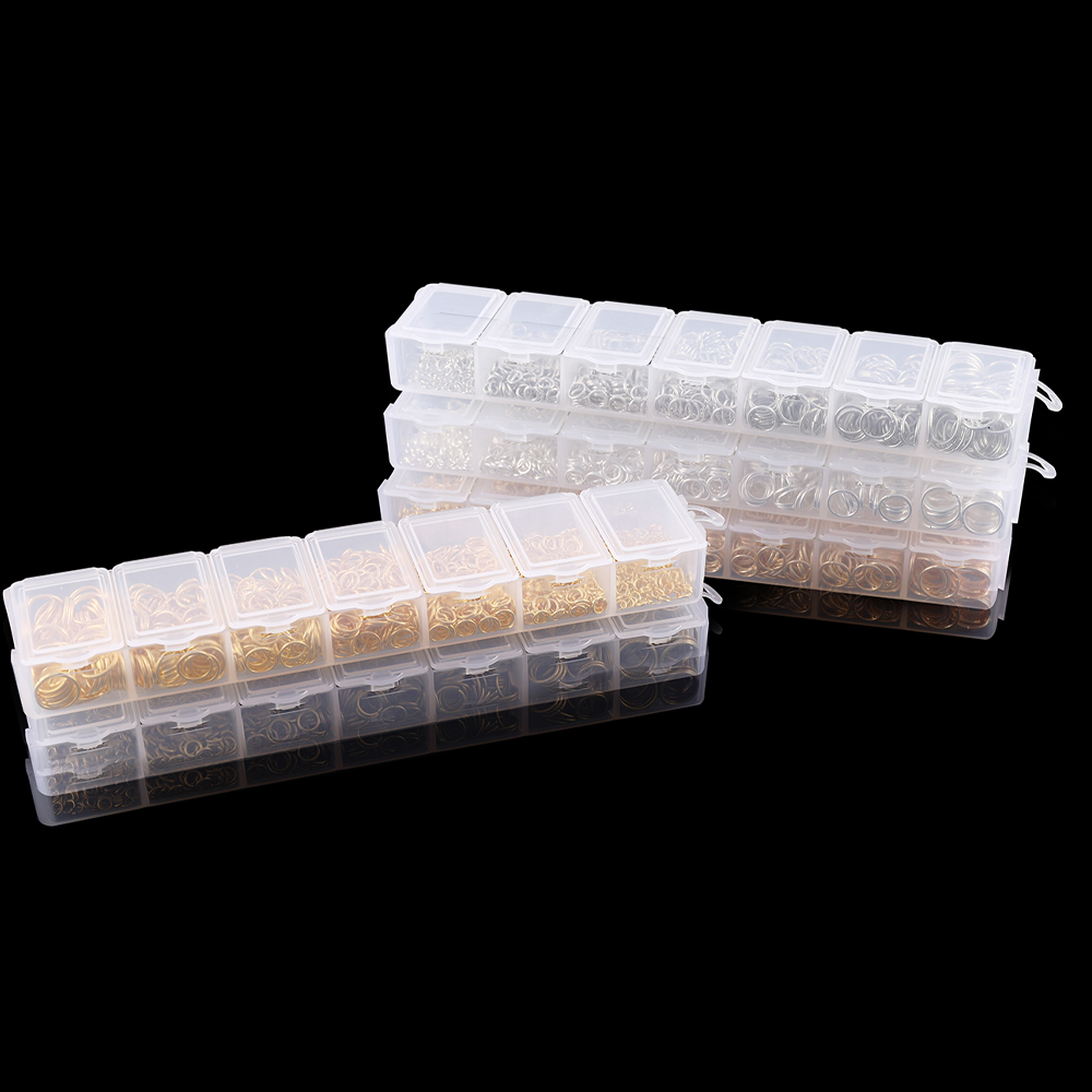 1370PCS/Set Mixed Metal Open J - Jump Ring Assorted recension och pris