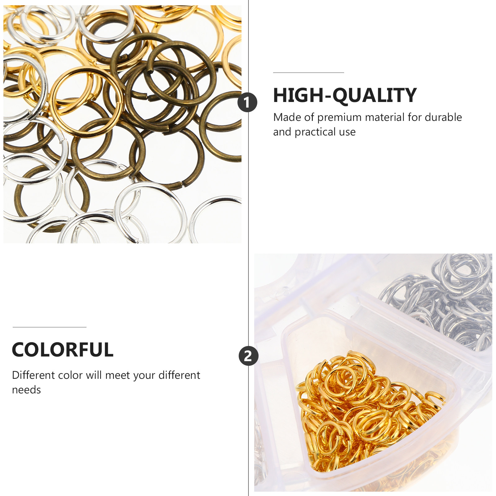 1200pcs Findings Kit Assorted  - Jump Ring Assorted recension och pris