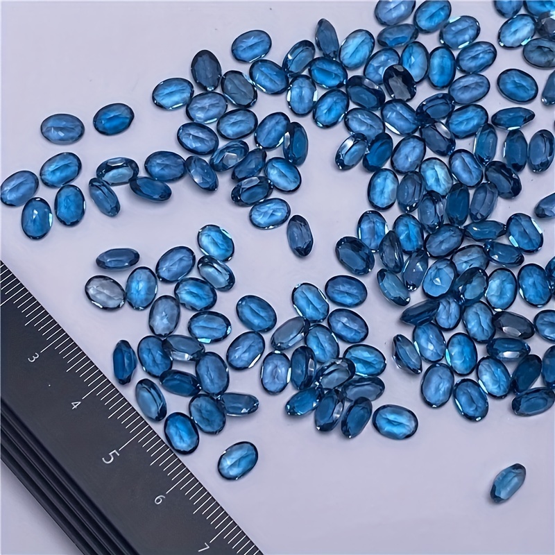 1pc natural London blue topaz- - Jewelry Making London recension och pris