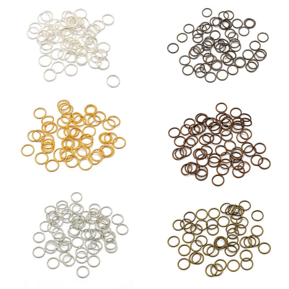50-500Pcs 3-18mm Loop Key Spli - Jump Ring Assorted recension och pris