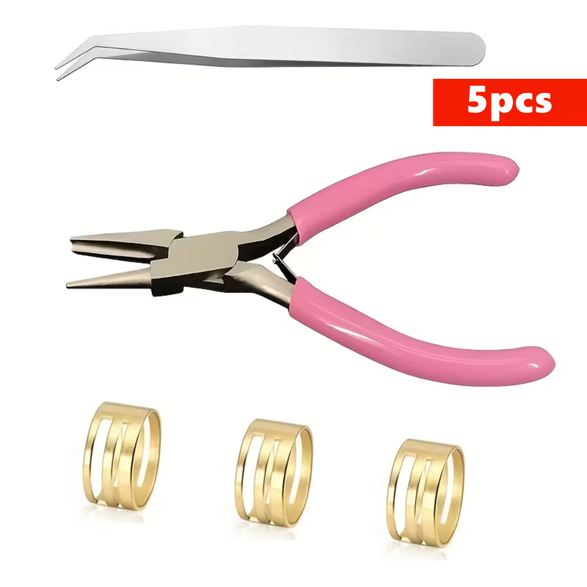 5pcs Pink Jewelry Tools/3pcs I - Jewelry Plier Set recension och pris
