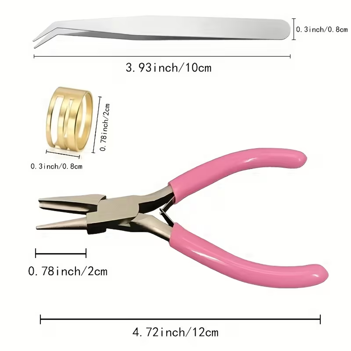 5pcs Pink Jewelry Tools/3pcs I - Jewelry Plier Set recension och pris