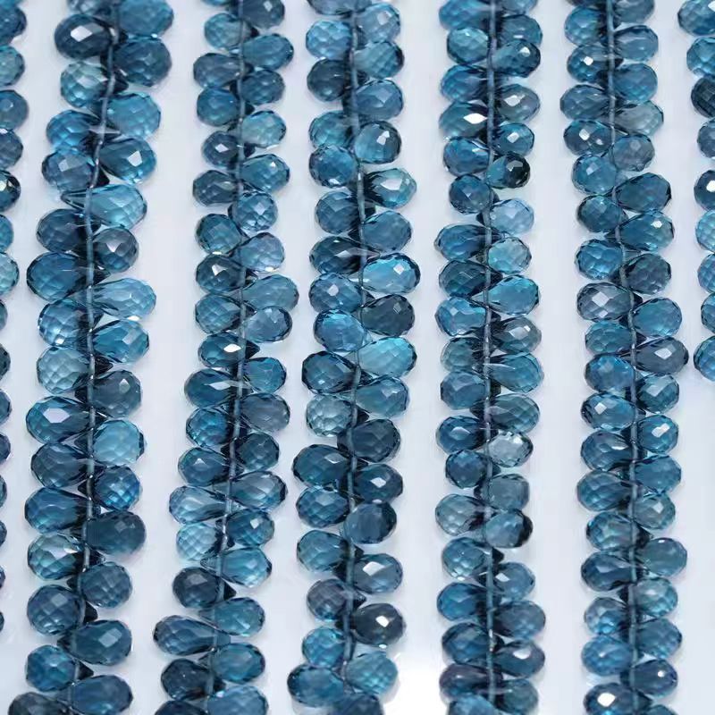 6A London blue Topaz drop face - Jewelry Making London recension och pris