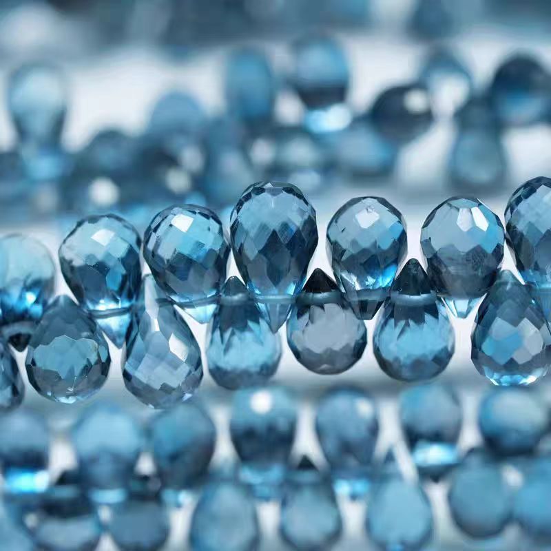 6A London blue Topaz drop face - Jewelry Making London recension och pris