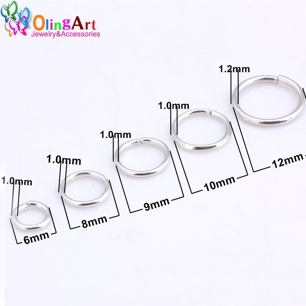 OlingArt Rhodium Plating Jump  - Jump Ring Assorted recension och pris