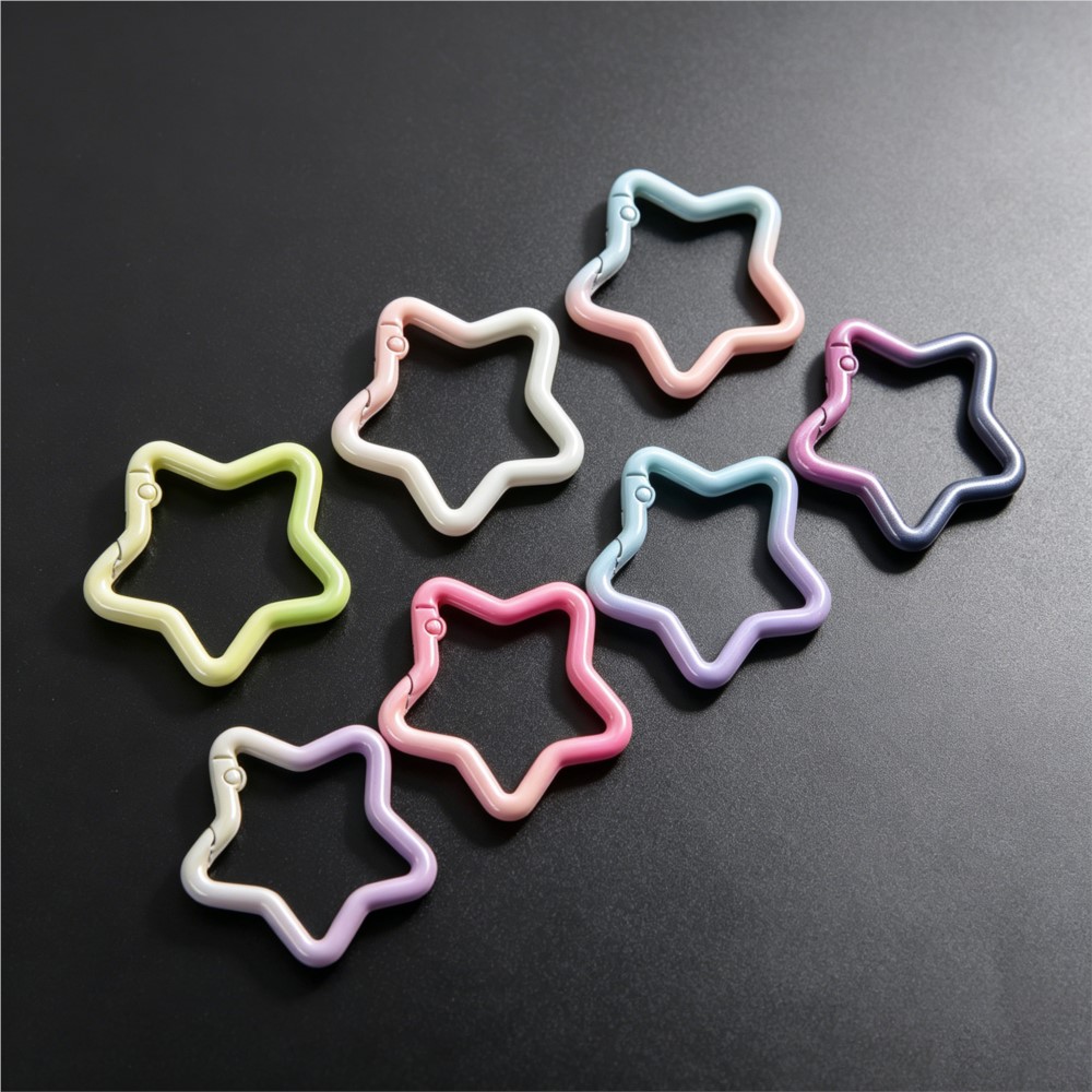 5PCS Gradient Star Shape Sprin - Jewelry Making Hoops recension och pris