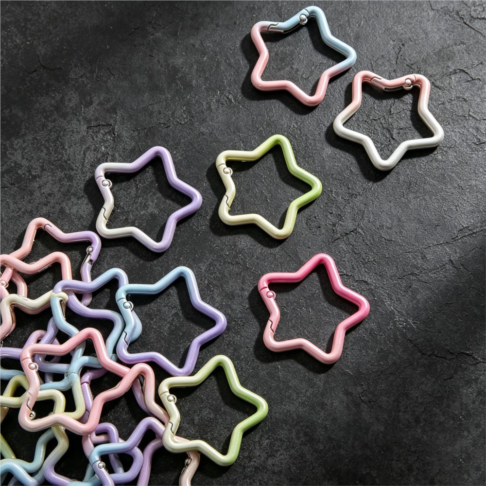 5PCS Gradient Star Shape Sprin - Jewelry Making Hoops recension och pris
