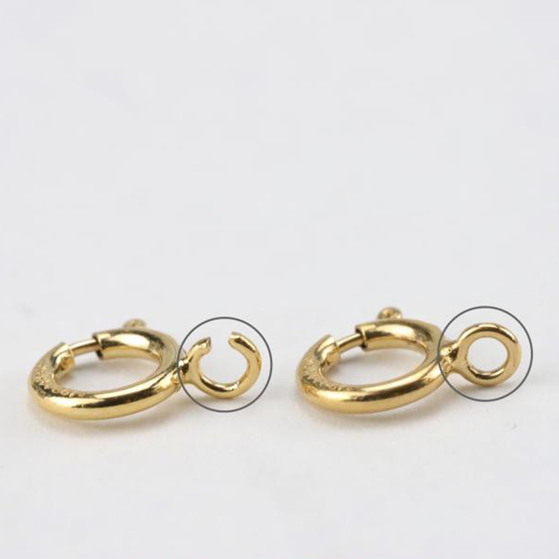 14K Gold Filled Spring Ring Cl - Jewelry Making Hoops recension och pris