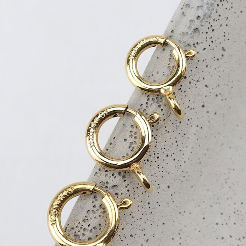 14K Gold Filled Spring Ring Cl - Jewelry Making Hoops recension och pris