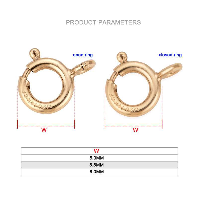 14K Gold Filled Spring Ring Cl - Jewelry Making Hoops recension och pris